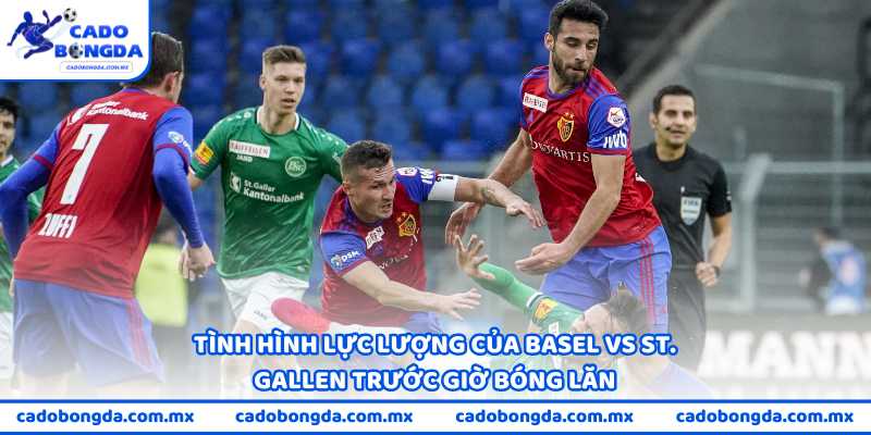 Tình hình lực lượng của Basel vs St. Gallen trước giờ bóng lăn